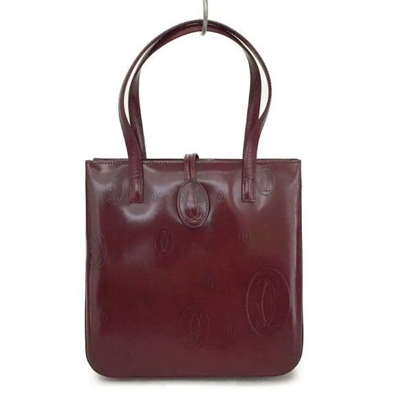 Cartier Burgundy Tote Bag - Picture 1 of 12